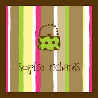 Casual Stripes Chocolate Gift Sticker
