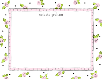 Sweet Roses Pink Flat Note