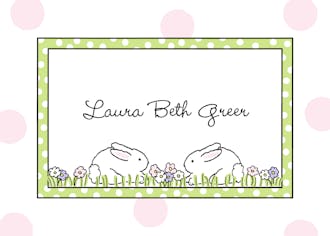 Bunnies Folded Enclosure Card