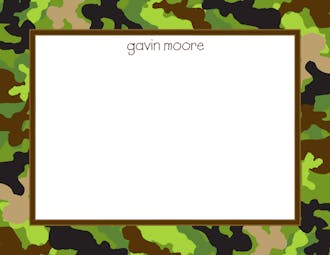 Camouflage Flat Note