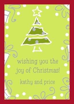 O Christmas Tree! Folded Enclosure Card