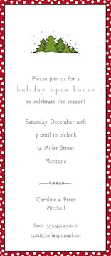 Dotted Edge Red Invitation