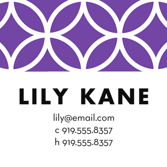 Lattice Posh Lilac Enclosure Card