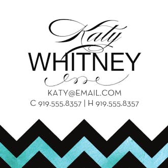 Tiffany Sophisticated Posh Enclosure Card