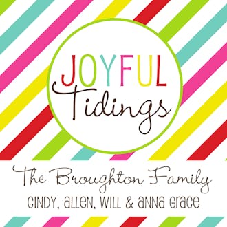 Joyful Tidings Square Enclosure Card