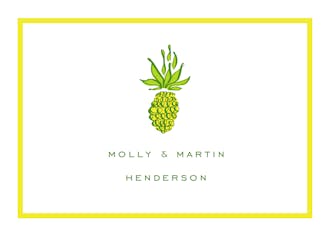 Pineapple Folded Enclosure Card