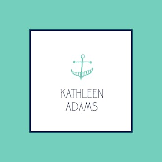 Anchor Turquoise Sticker
