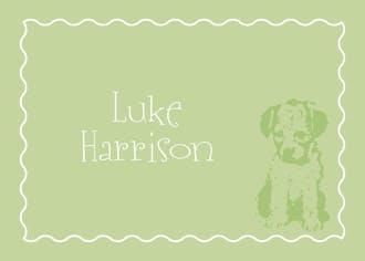 Puppy Love Leaf Enclosure Card