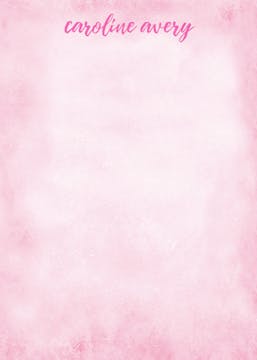 Watercolor Pink Notepad