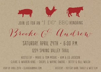Livestock BBQ Invitation