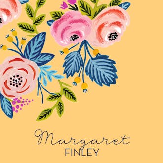 Rose of Spring Marigold Enclosure Card
