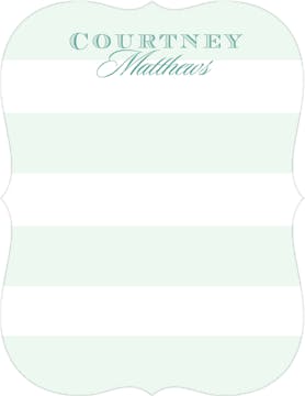 Broad Stripes Mint Flat Note