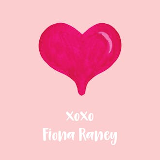 Watercolor Heart Valentine Sticker