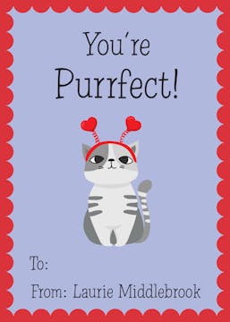 Valentine Kitty Valentine Sticker
