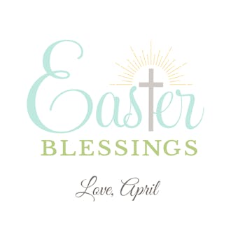 Easter Blessings Enclosure Card