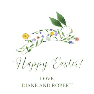 Easter Garden Bunny Enclosure Card