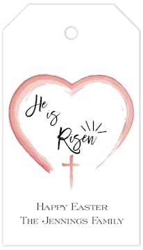 He is Risen Easter Hanging Gift Tag