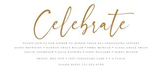 Celebrate Invitation