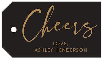 Cheers Hanging Gift Tag