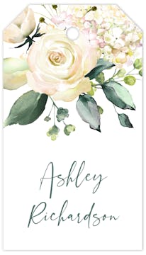 Alabaster Bouquet Hanging Gift Tag