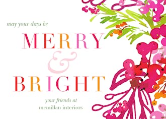 Vibrant Holiday Greeting Card