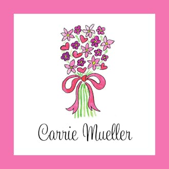 Bouquet In Pink Sticker