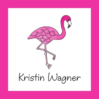 Pink Flamingo Sticker