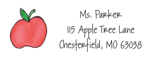 Apples To Apples Return Address Sticker