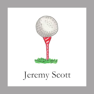 Golf Nut Enclosure Card