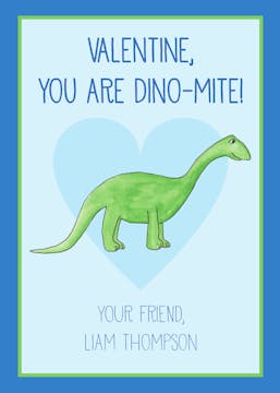 Dinomite Valentine Sticker