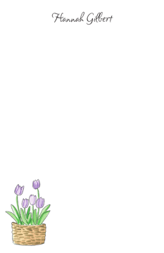 Spring Tulips Notepad