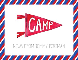 Camp Penant Camp Postcard