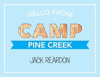 Camp Letters Camp Postcard