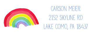 Camp Rainbow Return Address Sticker