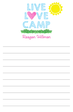 Live Love Camp Notepad