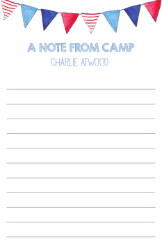 Camp Flags Notepad
