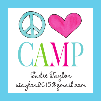 Peace Love Camp Calling Card