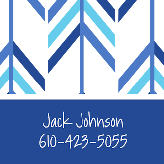 Blue Arrow Calling Card