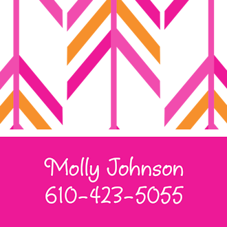 Pink Arrow Calling Card