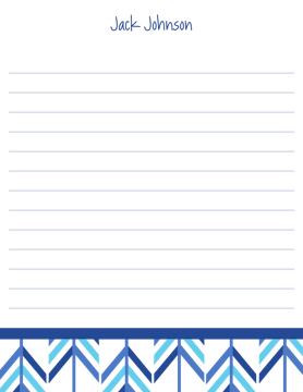 Blue Arrow Lined Notepad