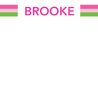 Brooke Stripe Block Notepad