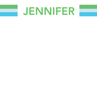 Jennifer Stripe Block Notepad