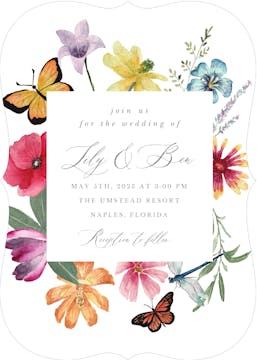 Butterfly Love Invitation