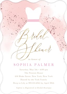 Beautiful Bride Shower Invitation