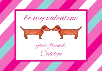 Hot Dog Valentine Card