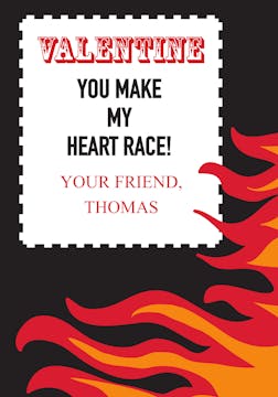 Hot Rod Valentine Card