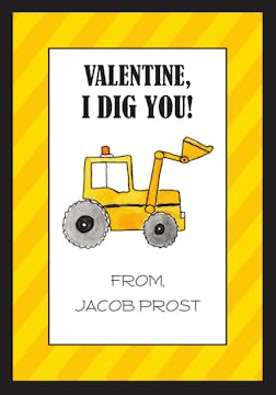 Dig It Valentine Card