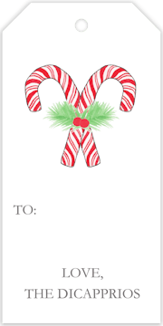 Candy Cane Stripes Gift Tag