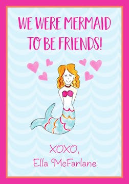 Mermaid Valentine Card
