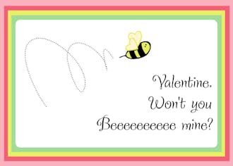 Bee Mine Valentine Cards